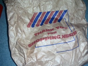 butcher bag Thank you for shopping here butchers bag