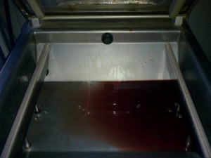 cryoyuck cryovac machine full of blood